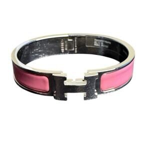 Hermes Clic H PM Bracelet in Rose Patch